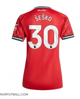 Billige Fotballdrakt Manchester United Benjamin Sesko #30 Replika Hjemmedrakt Dame 2025-26 Kortermet Billige Fotballdrakt Manchester United Benjamin Sesko #30 Replika Hjemmedrakt Dame 2025-26 Kortermet